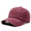 Fashion Embroidery Puppy Baseball Cap Versatile UV Protection Sunscreen Hats Breathable Bonnet for Men Women
