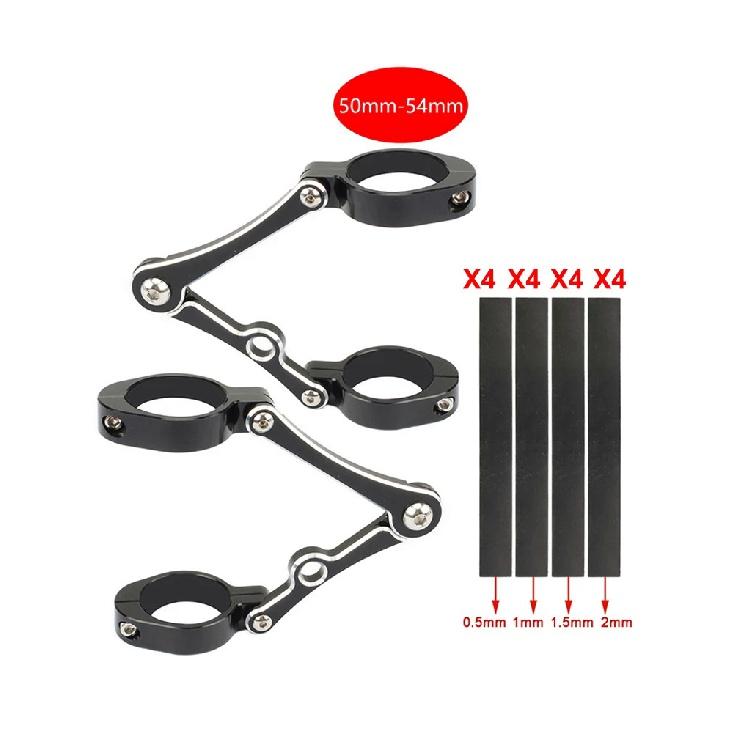 Headlight Bracket Mount Clamp 50MM-54MM for Yamaha Honda Harley Suzuki BMW Bobber Cafe Racer Fork Light Holder Soporte Faro Moto