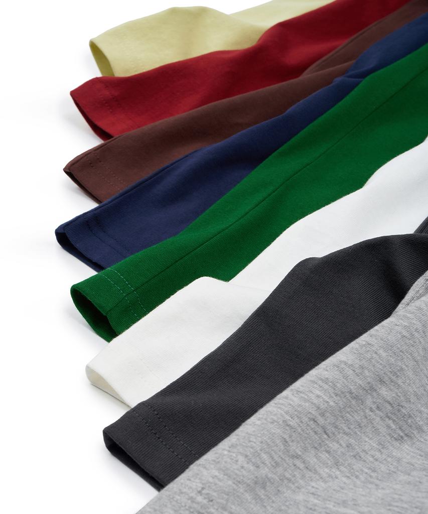 INTEMPOMOOD 2Pack : Weekly Color Cotton T-Shirt : 9 Colors