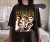 Retro Stefan Salvatore Fan Shirt Comfortable Crewneck Tshirt Printed Pattern Tshirt Fan Gift for Both Unisex and Women