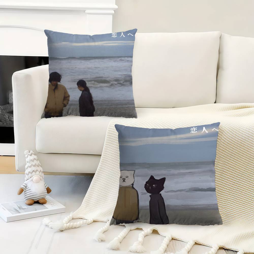 Anime Lamp Band Classic Pillow Cover Sofa Cushion Cover Home Room Decoration Children Gift