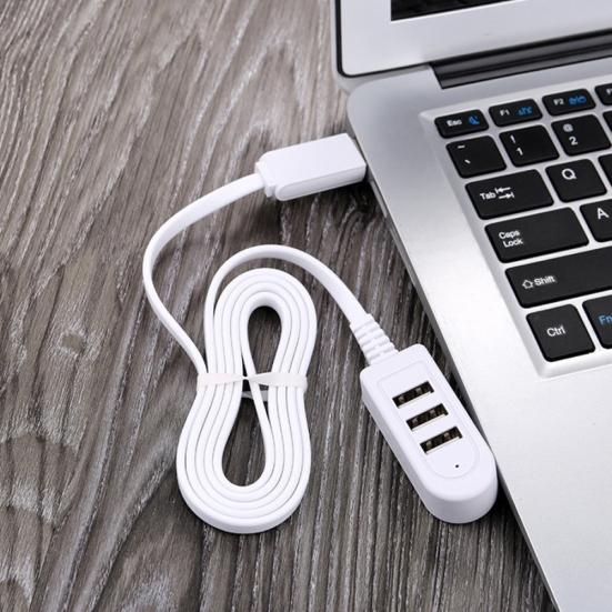 Multifunction 3 USB Ports Charger Laptop Cable Splitter for Converter Expansion
