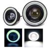 White LED Fog Lights with Squid Rings, Universal Fit, 30W, High Performance, COB, Waterproof, Set of 2 (3.5"-89mm)