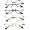 Round Metal Reading Glasses New Ultra Light Spring Hinge Eyeglasses Vision Care Eyewear Diopter +1.00~+4.0 For Women Men