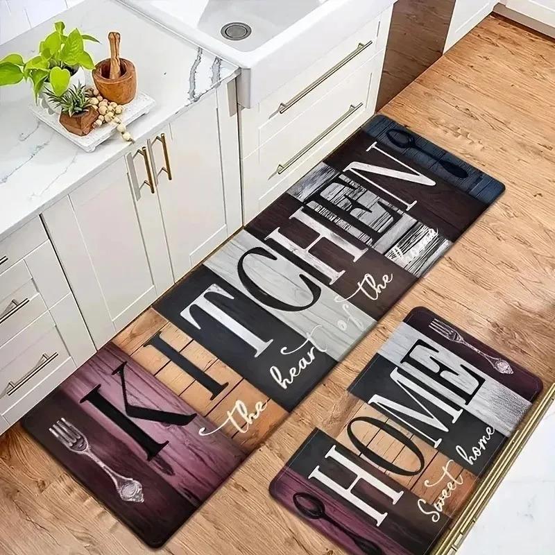 1 STuks Paddenstoelpatroon Keukenmatten Antislip Huis Deurmatten Pop design Badkamermat Badmat Tapijt voor Huis Spoelbak Wasruimte Decor