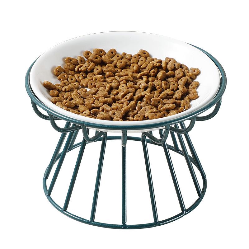 Cat Bowl Metal Bracket Cat Lifting Bowl Pet Food Snack Feeding Elevated Feeder Dog Supplies Accessories for Diameters Up To 16cm