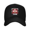 Swiss Switzerland Flag Cap Classic  Snapback Hat For Unisex Adjustable Casual Headwear