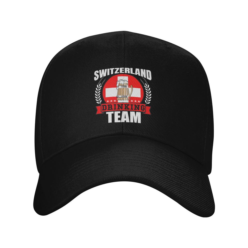 Swiss Switzerland Flag Cap Classic Snapback Hat For Unisex Adjustable Casual Headwear
