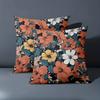 1 Pieces Floral Printed Cushion Pillow For Home Decor Polyester Pillowcase, Sofa Decorative Cushion Cov Headboard Pillow
