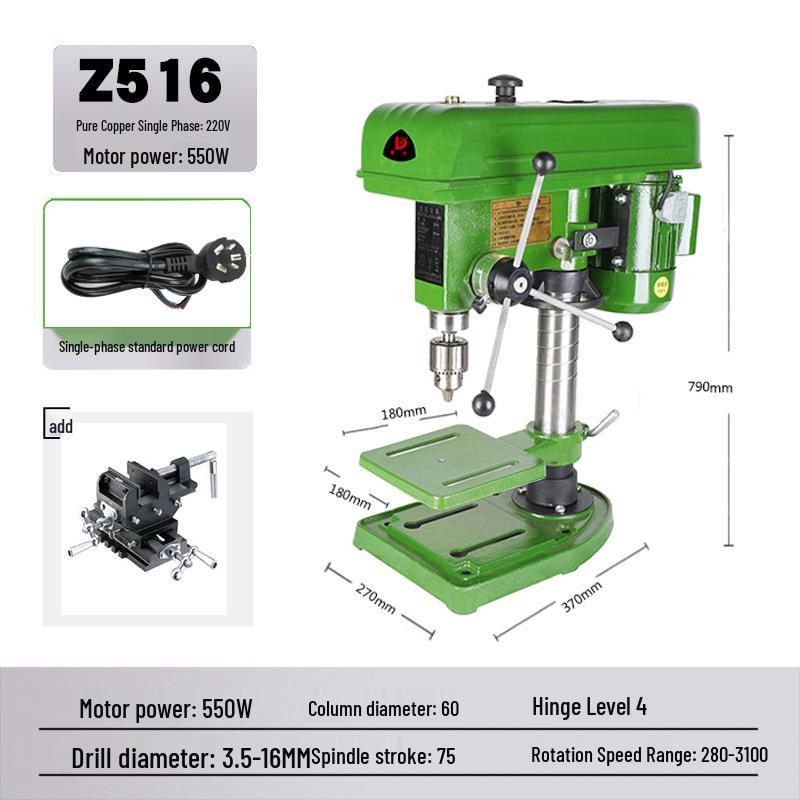 Deke Z516BC 16mm High Power 750W Bench Drill Press & Mill Machine