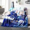 1 Stück Genshin Impact Neuvillette2 Decke, Geschenk, für Männer und Frauen, Weiche Decke, Gut für Schlafsofa Couch Reise, Leichte Flanelldecke