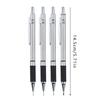 0.5/0.7/0.9/2.0MM Automatic Pencil Metal Sketch Pencil Anti-slip Movable Pencil  School Office