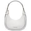MK Preston Metal Logo Zipper Closure Leather And Synthetic Leather Shoulder Tote Bag Small Women Handbags White 30S4G0PL5L-HEMP