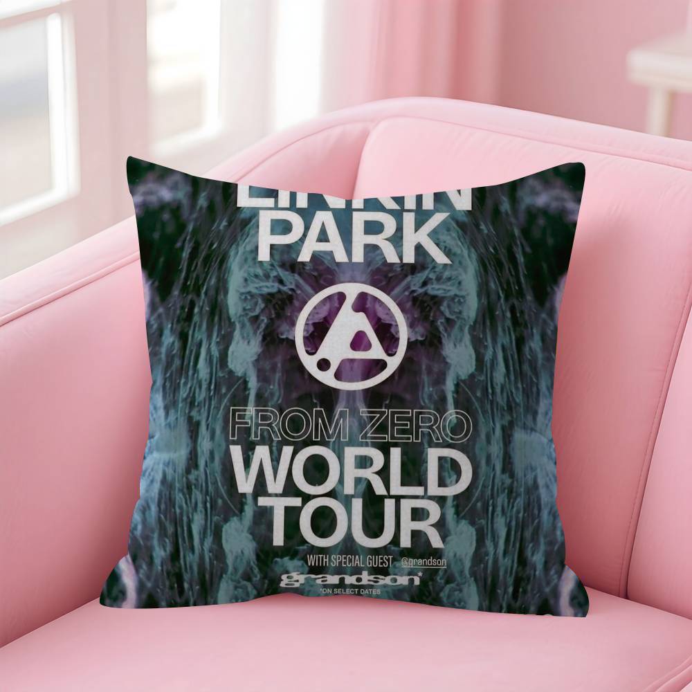 Llinkin Ppark Heavy Metal Band Cushion Cover Car Throw Pillow Case For Sofa Car Christmas Gift 40x40cm 45x45cm