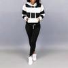 Winter trainingspak dames 2-delige set print hoodies + broek sportkleding dames sportpak hooded sweatshirt set vrouwelijke winterkleding
