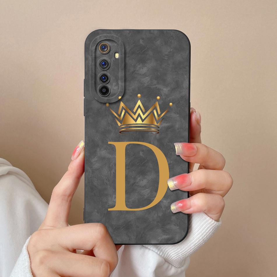 For Realme 6 Pro 6i 6S Phone Case Cute Letters Soft Full Protection Texture Silicone Back Cover For Realme6 Shockproof Housing