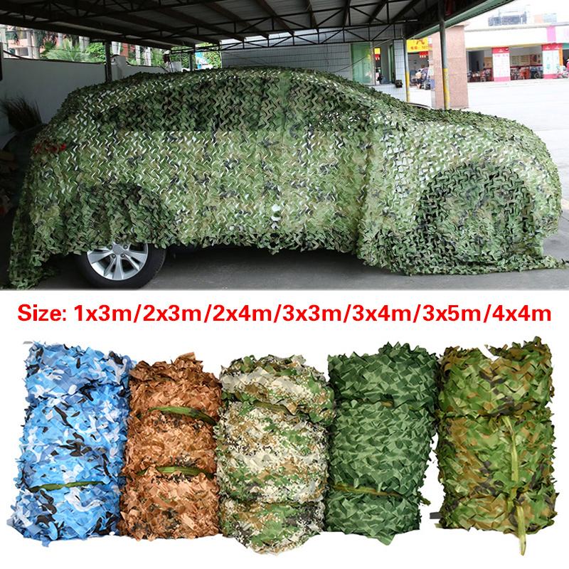 8Colors Outdoor Car Cover Desert Woodland Blinds Sun Shelter Muti-Size Jungle Sun Shelter Hunting Camping Camo Net