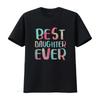 Najlepšia dcéra na svete Tričko Deň matiek vintage Prané dizajnové oblečenie grafické Štýlová Unisex móda Všestranné streetwear