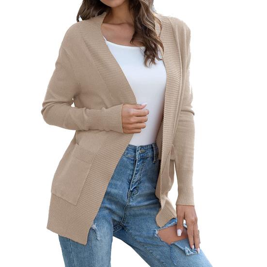 Cardigan Sweater Warm Open Front Casual INS Knitted Autumn Winter Women Cardigan for Dating