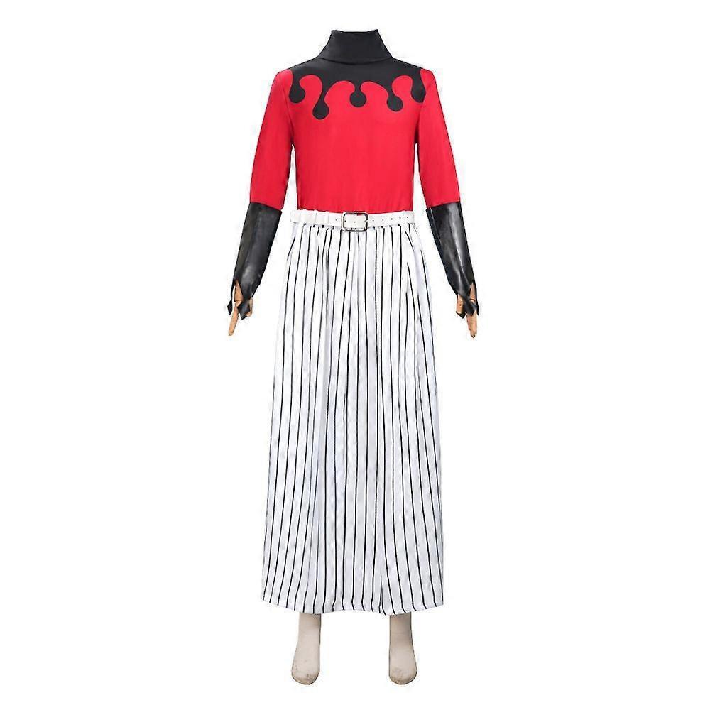 Demon Slayer Kimetsu No Yaiba Cosplay Costume Upper Moon Two Kimono Douma Suit Less