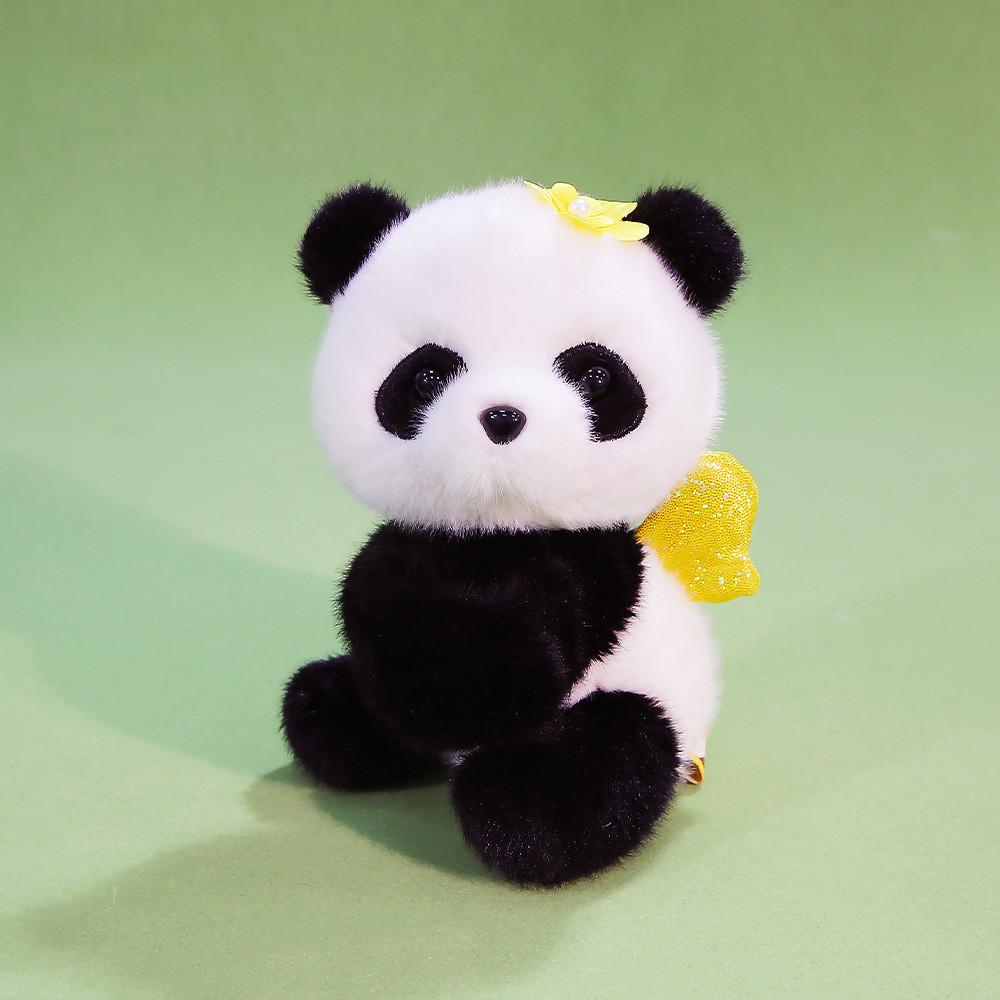 Plush Panda Toy With Soft Polyester Filling For Kids Birthday Gift