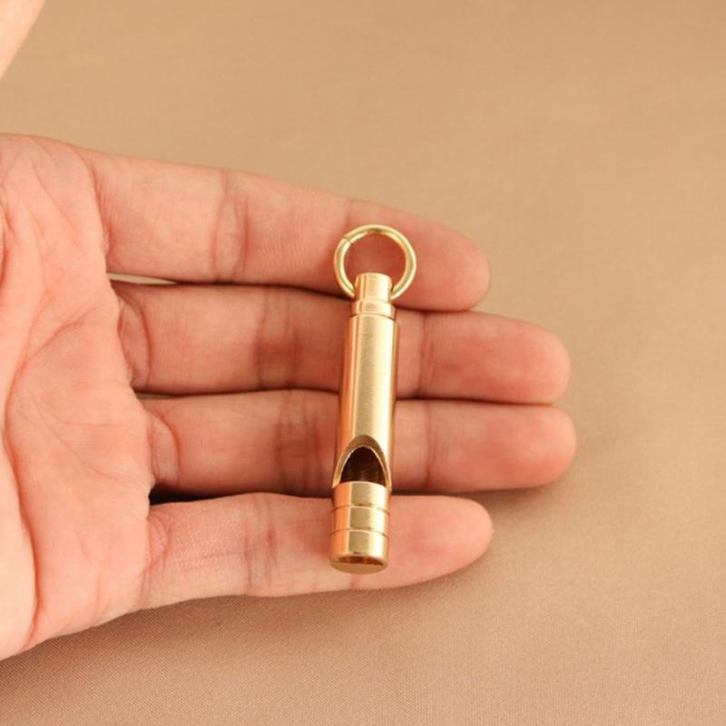 Brass Outdoor Survival Whistle Equipment Army Fan Supplies Retro Referee Whistle
