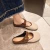 Baotou Outer Wear Light and Simple Wind Slippers Summer 2025 New French Retro Lazy Shoes Women