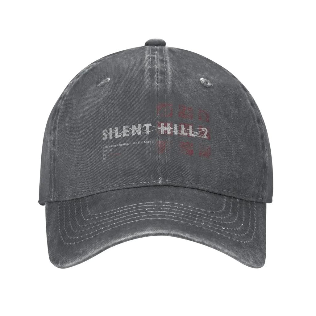 Silent Hill Baseball Cap Sun Hiking Fishing Adjustable Washed Hip Hop Hats Couple Women Fashion Print Snapback Cap