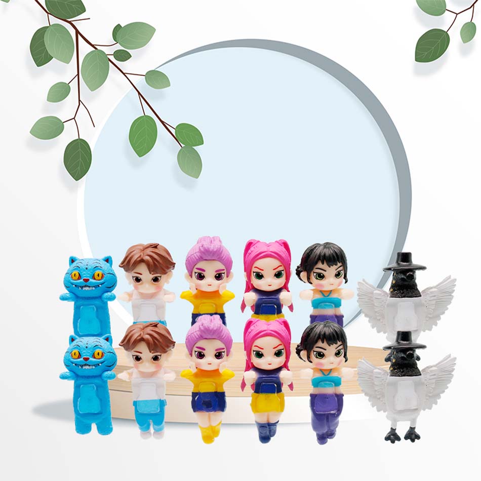 @@ Latest Adorable Demon Hunters Kpop Blind Box Mini Anime Character Decoration PVC Fabric Children's Birth Date Gifts Xmas Gifs