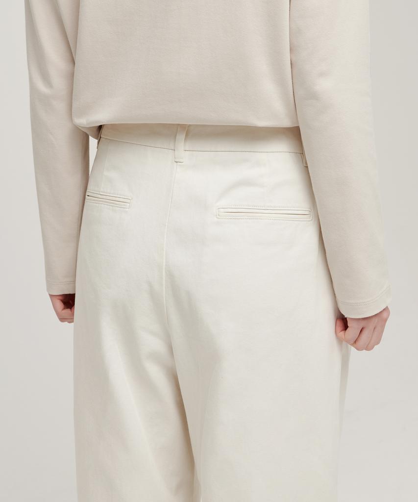 MUSINSA STANDARD WOMAN Women'S Two-Tuck Wide Chino Pants [Cream]