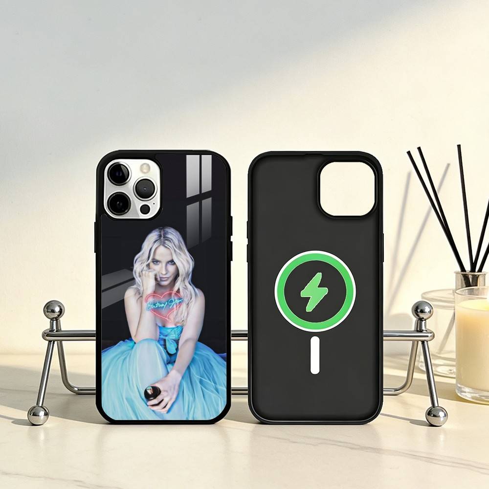 Britney SINGER S-Spears Phone Case For iPhone17,16,15,14,13,12,11 Plus,Pro Max Magnetic For Magsafe Wireless Charging