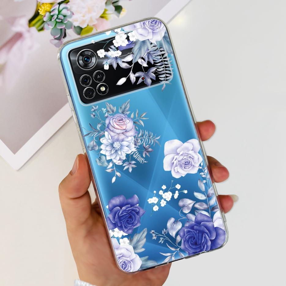 Xiaomi Poco X4 Pro 5G tokhoz Stílusos Festett Borítás Puha Szilikon Telefon Tok Xiaomi Poco M4 Pro 5G M4Pro X4Pro Tokokhoz