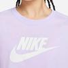Nike Summer 2024 Alphabet Logo Crew Neck Loose Casual Crop Short Sleeve T-Shirt Women Tops Light-Purple BV6176-511