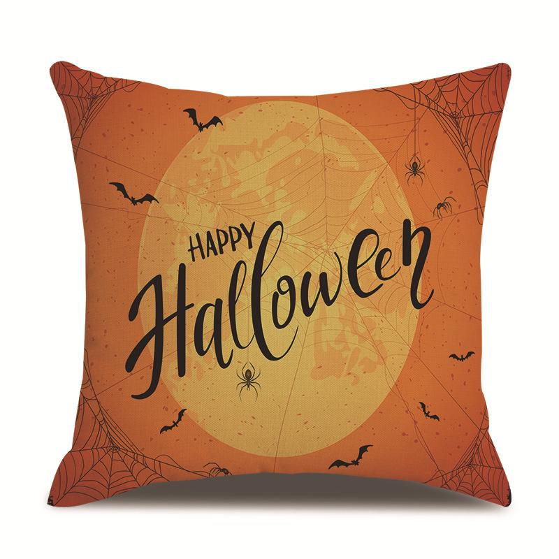 Halloween Leinen Kissenbezug Bedruckter Kissenbezug