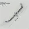 Fashion Cross Bracelet Emperor Chain Man With 8mm Thick Personalized Thick Stainless Steel Trendy  Delicate Jewelry