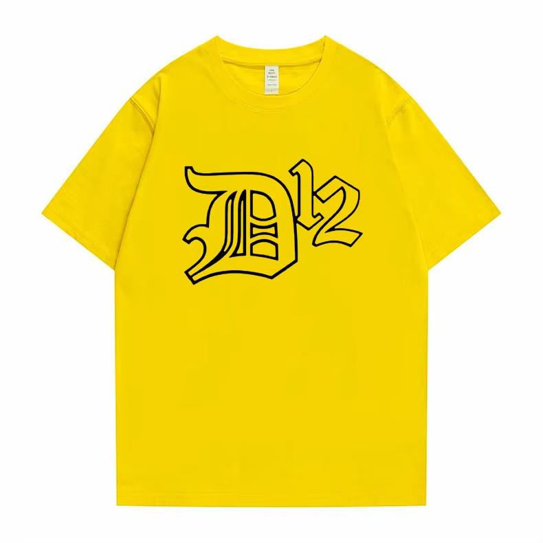 Rapper Eminem 100cotton Unisexs Shirt ONeck Oversized Same Style Graphics Short Sleeved Shirt Womens Vintage Y2k Hip Hop Tshirt
