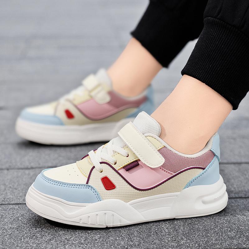 Children's Fashionable and Convenient Casual Sports Shoes Thick Soled Height Increasing Casual Board Shoes White Shoes