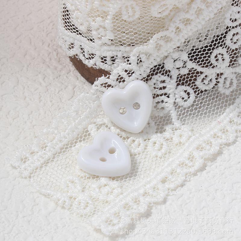 20 Stuks Schattige Mini Hart Plastic Knoppen Naaiben Benodigdheden voor Dames Cardigans Blouses & Kinderkleding DIY Knoop Ambacht