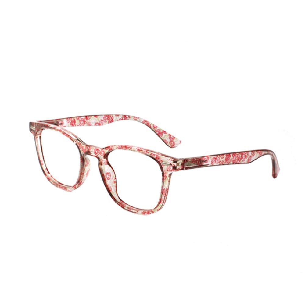 TUREZING Reading Glasses Women's Fashion Flower Pattern HD Lenses Spring HingesPrescription Glasses+1.0+2.0+3.0