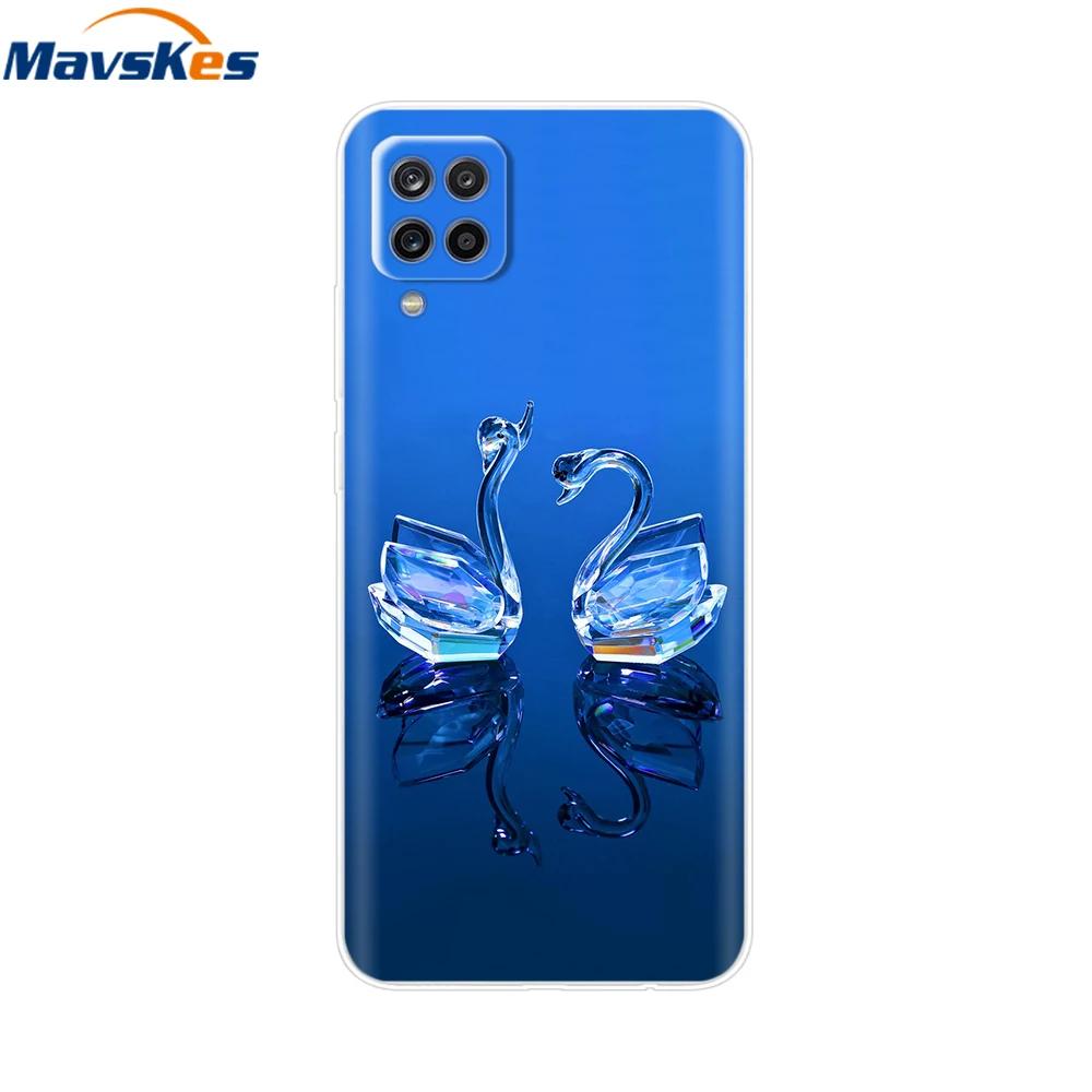 Phone Case For Samsung Galaxy A12 Case SamsungA12 Silicone Clear TPU Painted Soft Cover For Samsung A12 A 12 Bumper Fundas Etui
