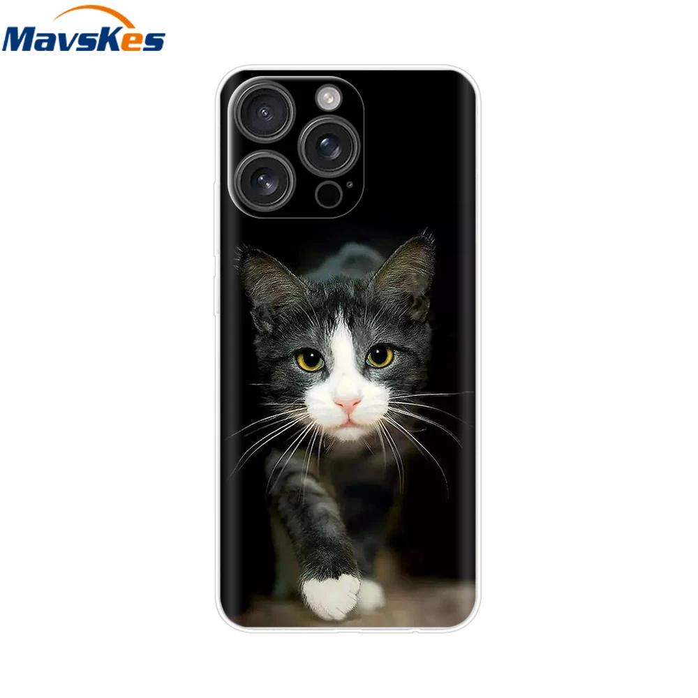 Für iPhone 16 Pro Hülle 16 Plus Liebliches Herz Weiches Silikon TPU Bemalte Handyhüllen für Apple iPhone16 Pro Max Hülle Schale Neue Tasche