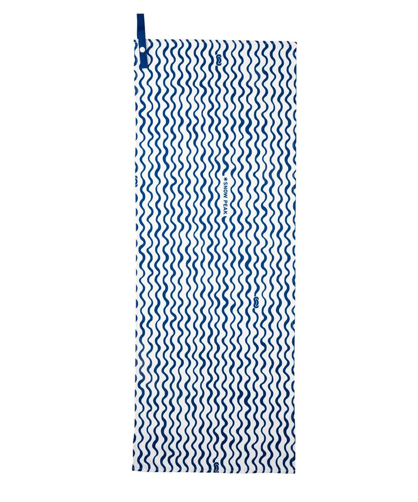 Snow Peak DRIPDRY Travel Towel Evaporative Medium ET-26SU002 Cooling, Quick-drying Towel, Unisex, Blue, Size.