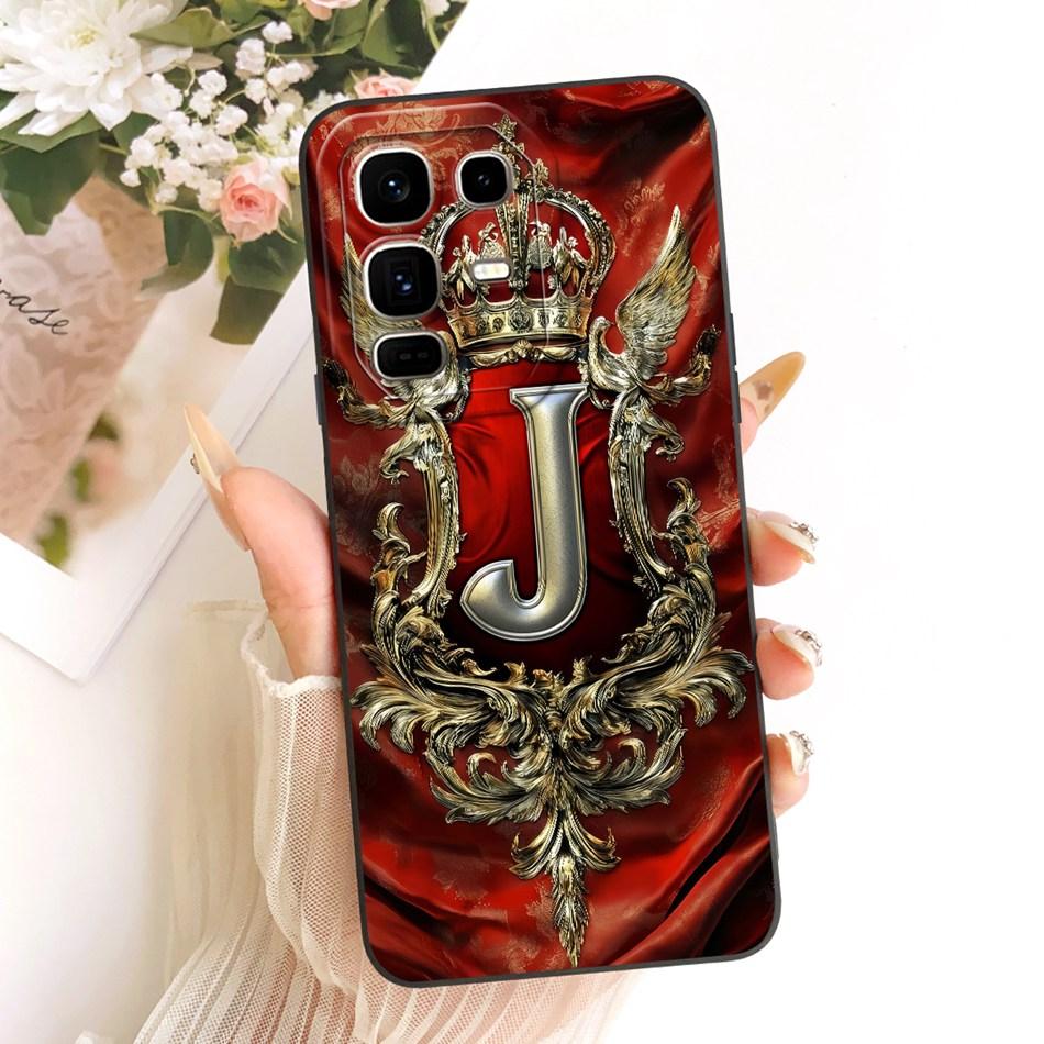 For Infinix Note 50 Pro+ Feather Crown Initial Letter Phone Case For Infinix Note 50 Pro Plus X6856 Soft Silicone Covers Bumpers