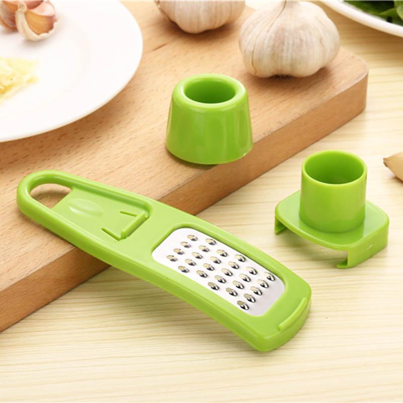 Garlic Crusher Press Multi Functional Manual Ginger Garlic Grinding Grater Cutter Garlic Peeler Kitchen Accessories Tools