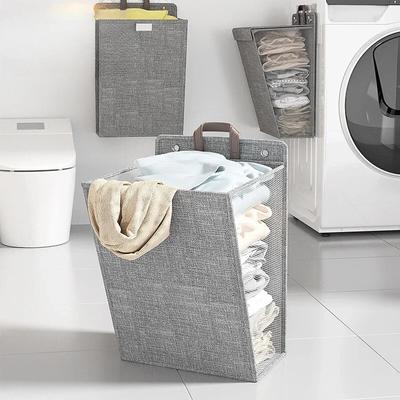 New Dirty Clothes Basket Foldable Home Dormitory Dormitory Multifunctional Organization Storage Wall Hanging Basket
