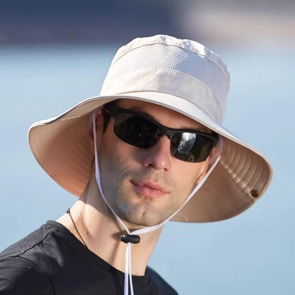 Adjustable Fisherman Hat Breathable Mountaineering Hat Portable Sunscreen Hats Summer