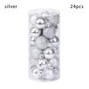 24pcs 3cm Plastic Home Decor Crafts Drop Pendant Xmas Hanging Ball Bauble Christmas Tree Decoration