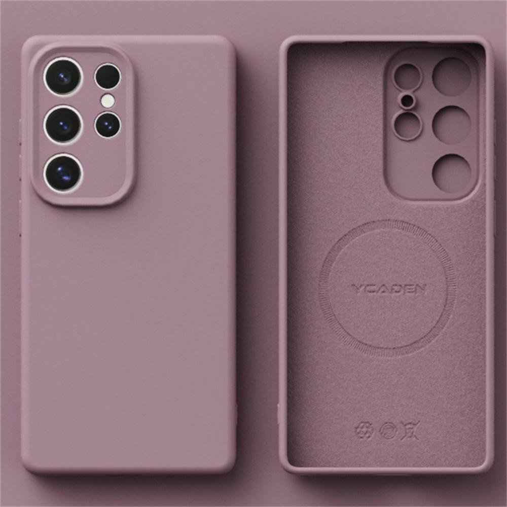 Magnético Para Capa Magsafe Capa de Carregamento Sem Fio Para S24 Ultra Plus S23 S22 Ultra Plus À Prova de Choque Proteção Sólida Capa Macia