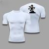Bleach Clothing Fitness Compression Running T-Shirt Men Tops Bat Printing T Shirts Men Quick-Drying Gym Sportswear Jersey Tee