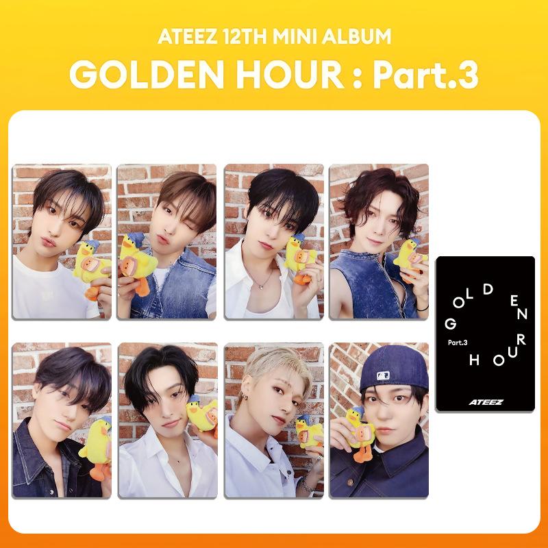 ATEEZ New Mini 12th Album GOLDEN HOUR : Part.3 SW Special Card Hongjoong Seonghwa Postcards Yunho Yeosang San Fans Gift Card